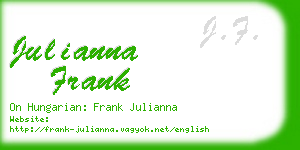 julianna frank business card